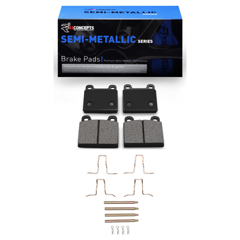 Picture of R1 1963-1976 Mercedes-Benz 220SB Front R1 Semi Met Pads & Hardware Kit