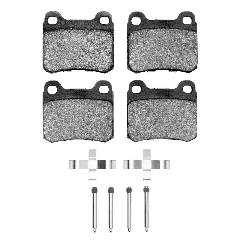 Picture of R1 1983-1995 Mercedes-Benz 260E Rear R1 Semi Met Pads & Hardware Kit