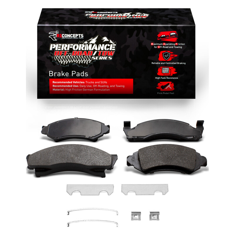 Picture of R1 1973-1985 Ford E-150 Econoline Club Wagon Front Off-Road/Tow Brake Pads & Hardware Kit