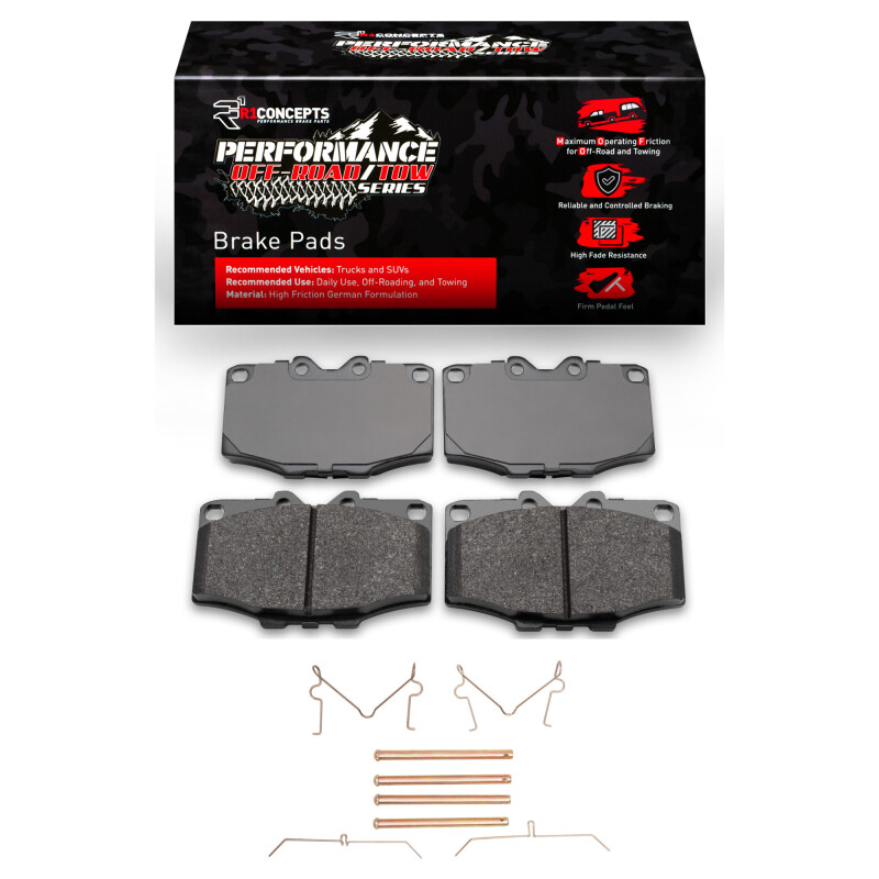 Picture of R1 1979-1985 Toyota Pickup Front Performance Off-Road/Tow Brake Pads & Hardware Kit