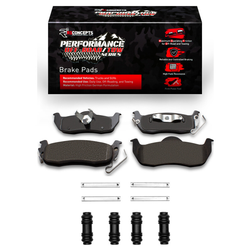 Picture of R1 2004-2015 Infiniti QX56 Rear Performance Off-Road/Tow Brake Pads & Hardware Kit