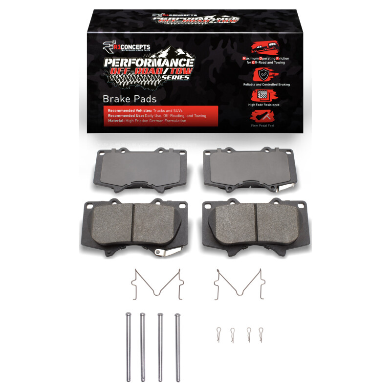 Picture of R1 2000-2025 JAC Frison Front Performance Off-Road/Tow Brake Pads & Hardware Kit