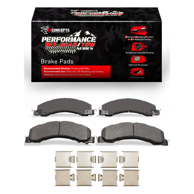 Picture of R1 2008-2025 Dodge Ram 4500 Front/Rear Performance Off-Road/Tow Brake Pads & Hardware Kit