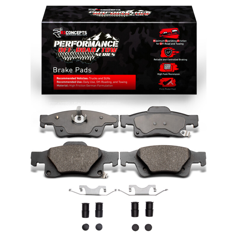 Picture of R1 2011-2025 Dodge Durango Rear Performance Off-Road/Tow Brake Pads & Hardware Kit