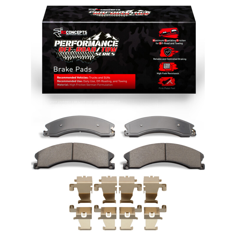 Picture of R1 2009-2024 Chevrolet Express 4500 Front/Rear Performance Off-Road/Tow Brake Pads & Hardware Kit