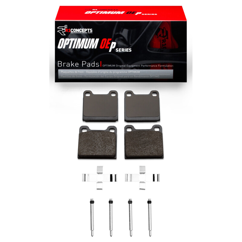 Picture of R1 1961-1991 Mercedes-Benz 240D Front/Rear R1 Optimum OE Pads & Hardware Kit