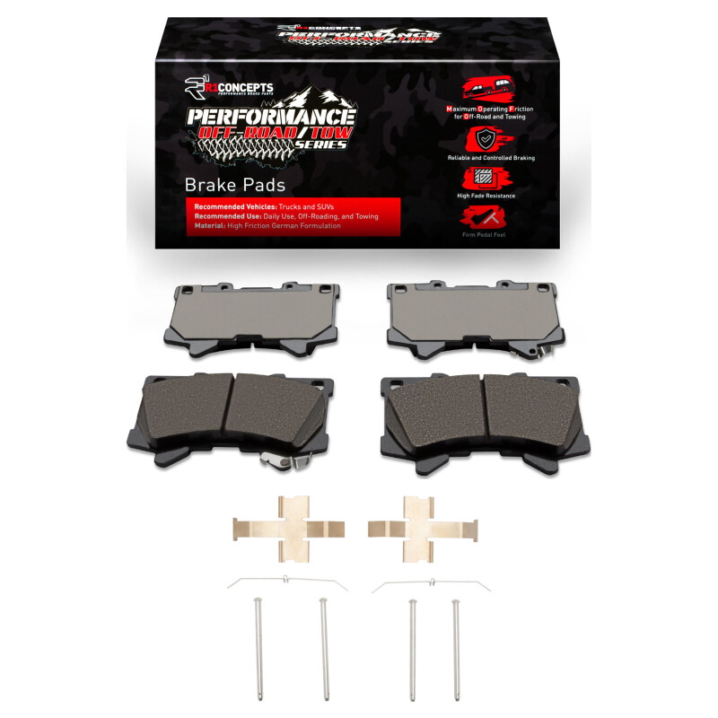 Picture of R1 2022-2025 Lexus GX550 Front Performance Off-Road/Tow Brake Pads & Hardware Kit