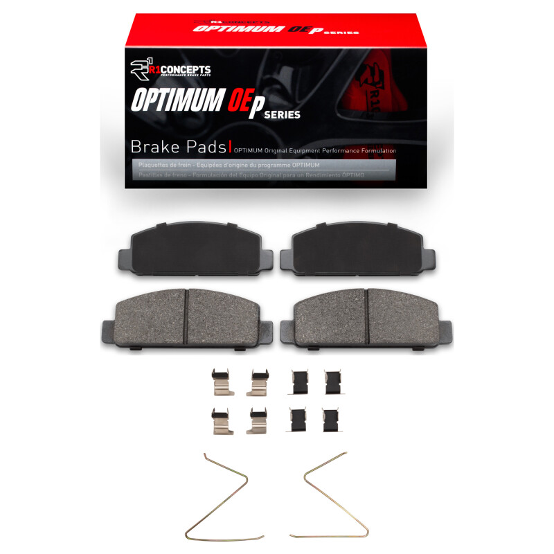 Picture of R1 1984-1991 Mazda RX-7 Front R1 Optimum OE Pads & Hardware Kit