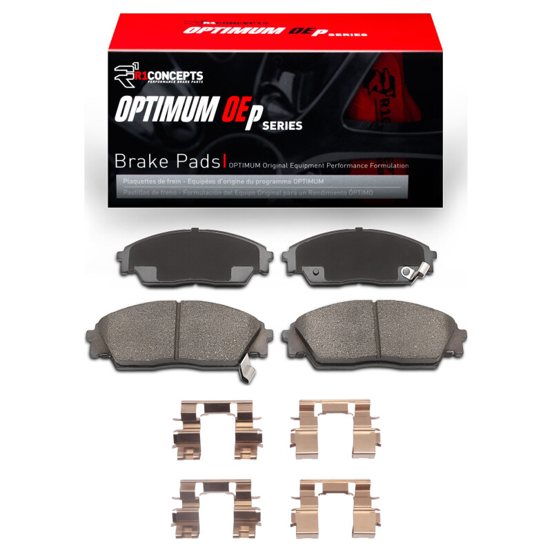 Picture of R1 1988-1991 Honda CRX Front R1 Optimum OE Pads & Hardware Kit