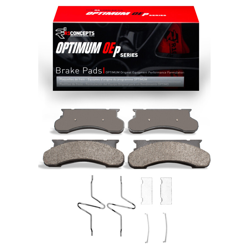 Picture of R1 1975-1994 Ford F-350 4WD (Excl Super Duty) Front R1 Optimum OE Pads & Hardware Kit
