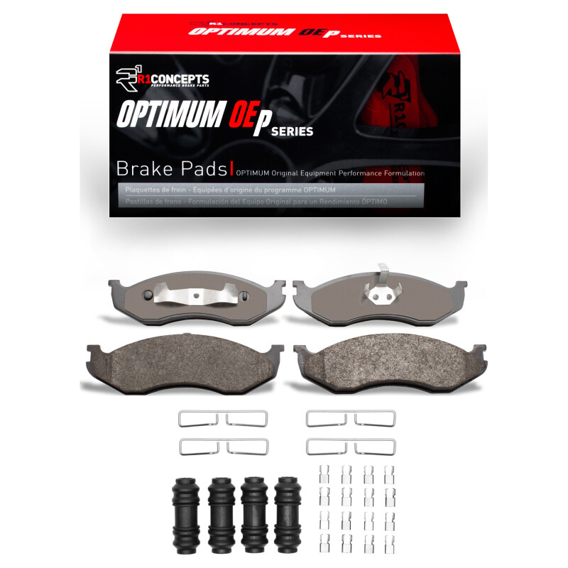 Picture of R1 1990-2006 Jeep COMANCHE Front R1 Optimum OE Pads & Hardware Kit