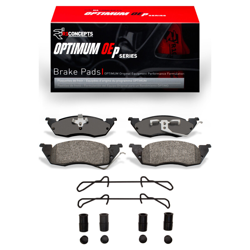 Picture of R1 1991-1998 Dodge Dakota 4WD Front R1 Optimum OE Pads & Hardware Kit