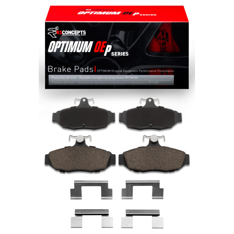 Picture of R1 1986-1993 Ford Mustang Rear R1 Optimum OE Pads & Hardware Kit