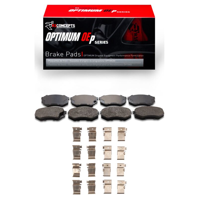 Picture of R1 1995-2004 Mitsubishi Fuso FE Front R1 Optimum OE Pads & Hardware Kit
