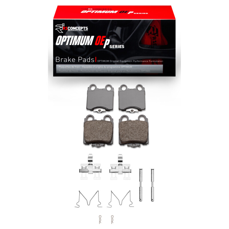 Picture of R1 1998-2010 Lexus GS400 Rear R1 Optimum OE Pads & Hardware Kit