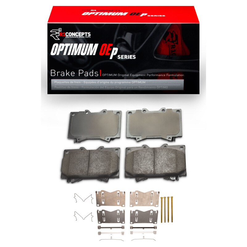 Picture of R1 1998-2007 Lexus LX470 Front R1 Optimum OE Pads & Hardware Kit