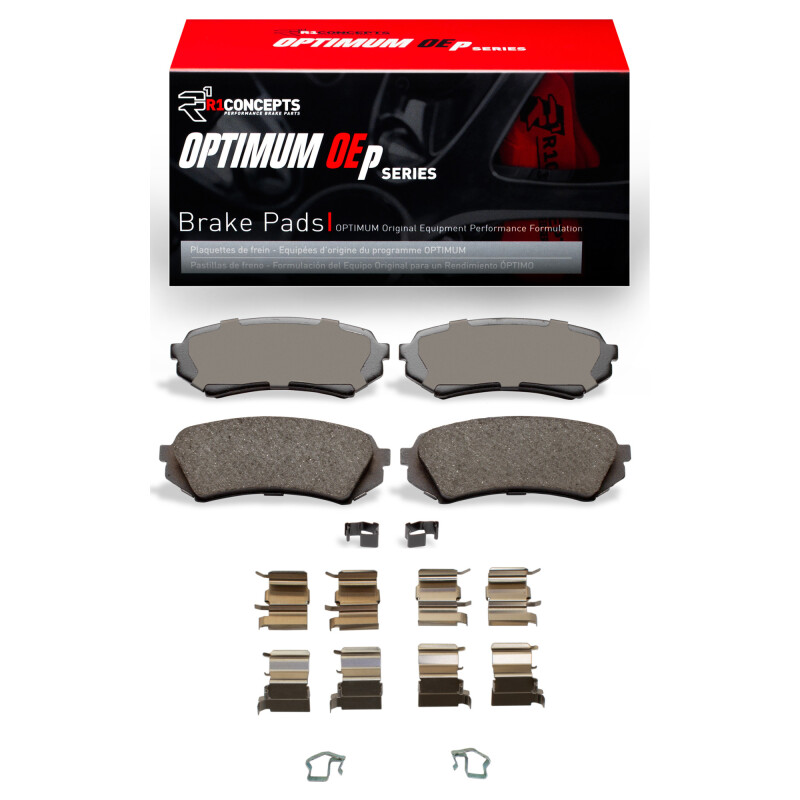 Picture of R1 1998-2007 Lexus LX470 Rear R1 Optimum OE Pads & Hardware Kit