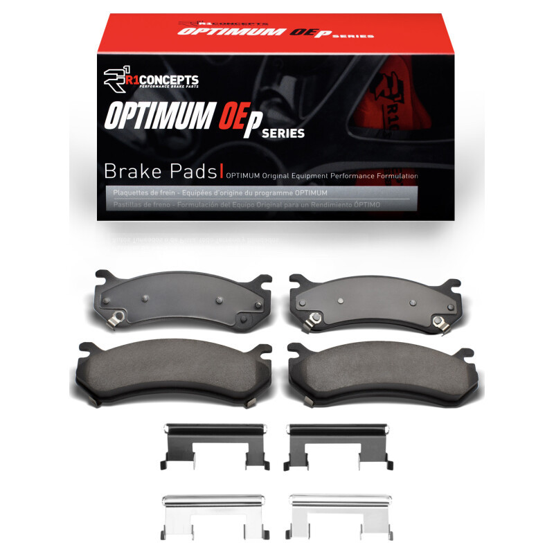 Picture of R1 1999-2013 Cadillac Escalade ESV Front/Rear R1 Optimum OE Pads & Hardware Kit