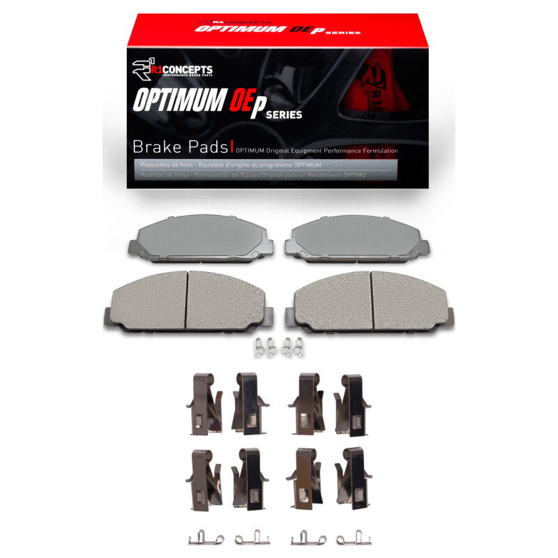 Picture of R1 1999-2024 Chevrolet LCF4500HD Diesel Engine Front/Rear R1 Optimum OE Pads & Hardware Kit