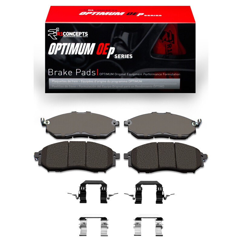Picture of R1 2002-2020 Infiniti QX70 Front R1 Optimum OE Pads & Hardware Kit
