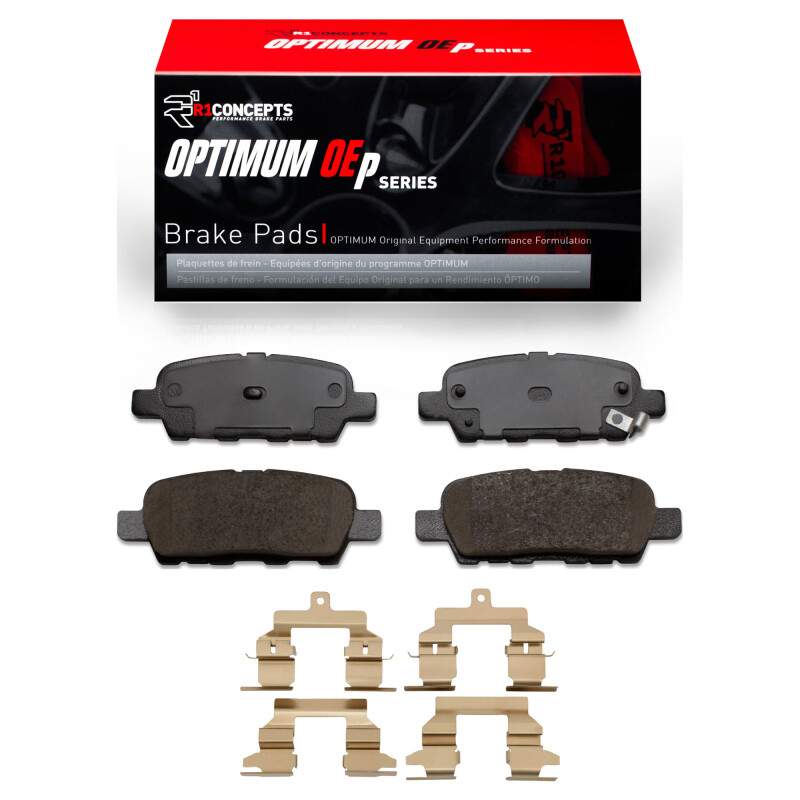 Picture of R1 2008-2013 Nissan Rogue Rear R1 Optimum OE Pads & Hardware Kit