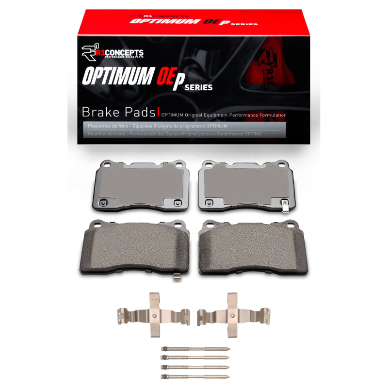 Picture of R1 2017-2025 Honda Civic Hatchback Front R1 Optimum OE Pads & Hardware Kit