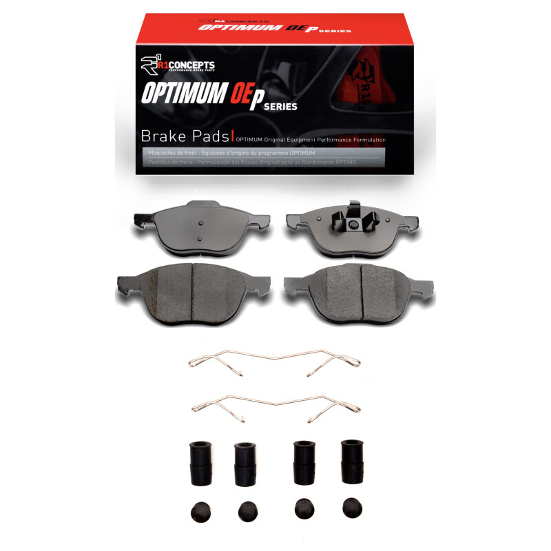 Picture of R1 2004-2018 Ford Focus Front R1 Optimum OE Pads & Hardware Kit