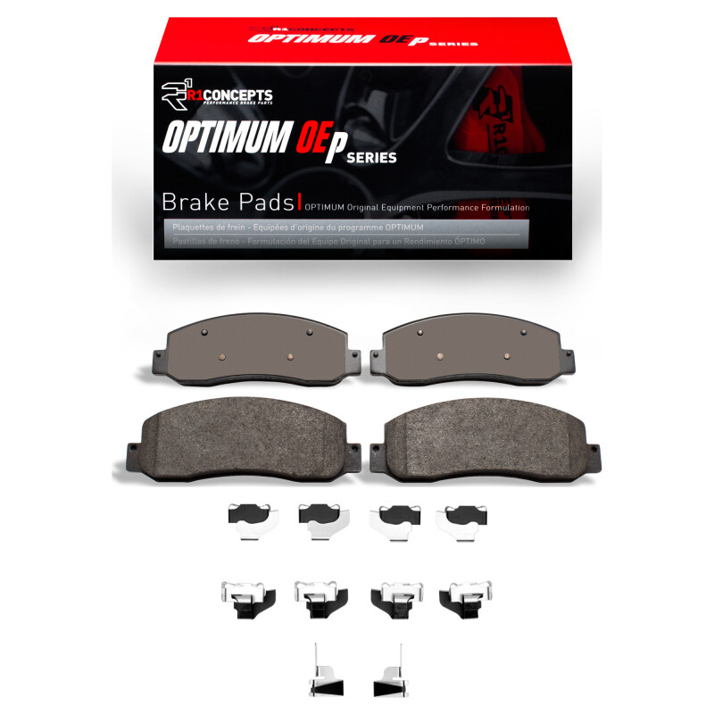 Picture of R1 2005-2012 Ford F-350 Super Duty 4WD Front R1 Optimum OE Pads & Hardware Kit