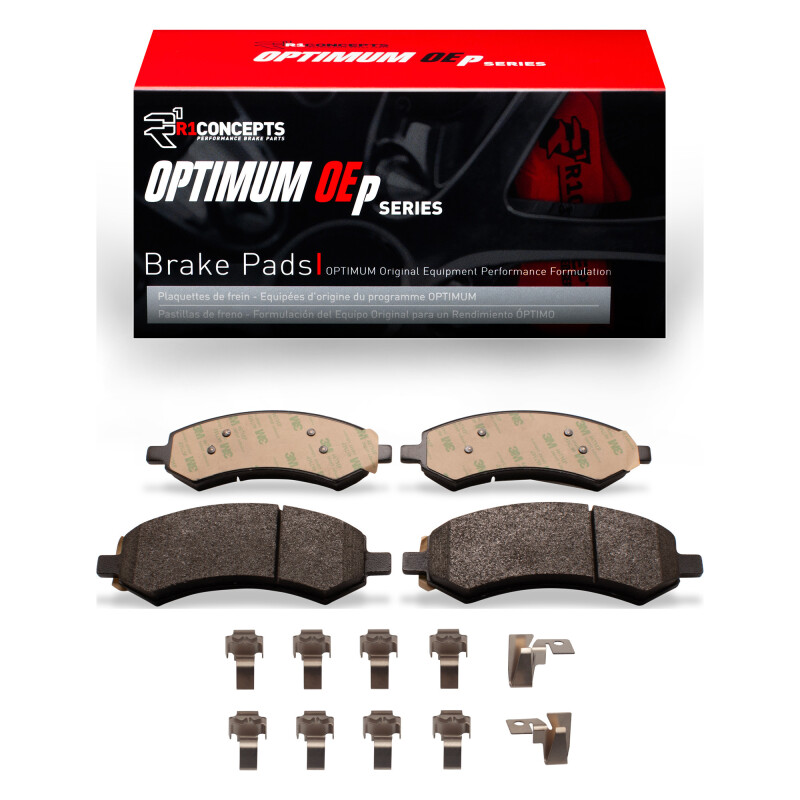 Picture of R1 2005-2024 Chrysler Aspen Front R1 Optimum OE Pads & Hardware Kit