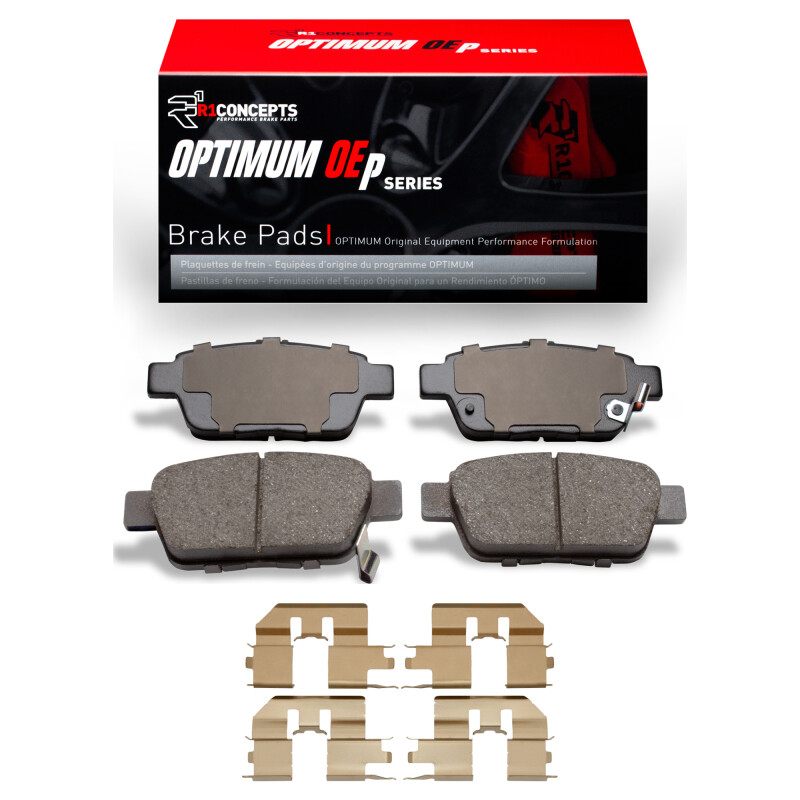 Picture of R1 2006-2014 Acura TL Rear R1 Optimum OE Pads & Hardware Kit