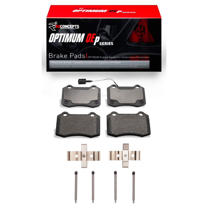 Picture of R1 2014-2022 Maserati Ghibli Rear R1 Optimum OE Pads & Hardware Kit