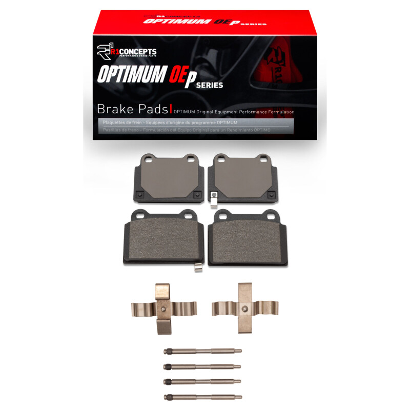 Picture of R1 2008-2015 Mitsubishi Lancer Rear R1 Optimum OE Pads & Hardware Kit