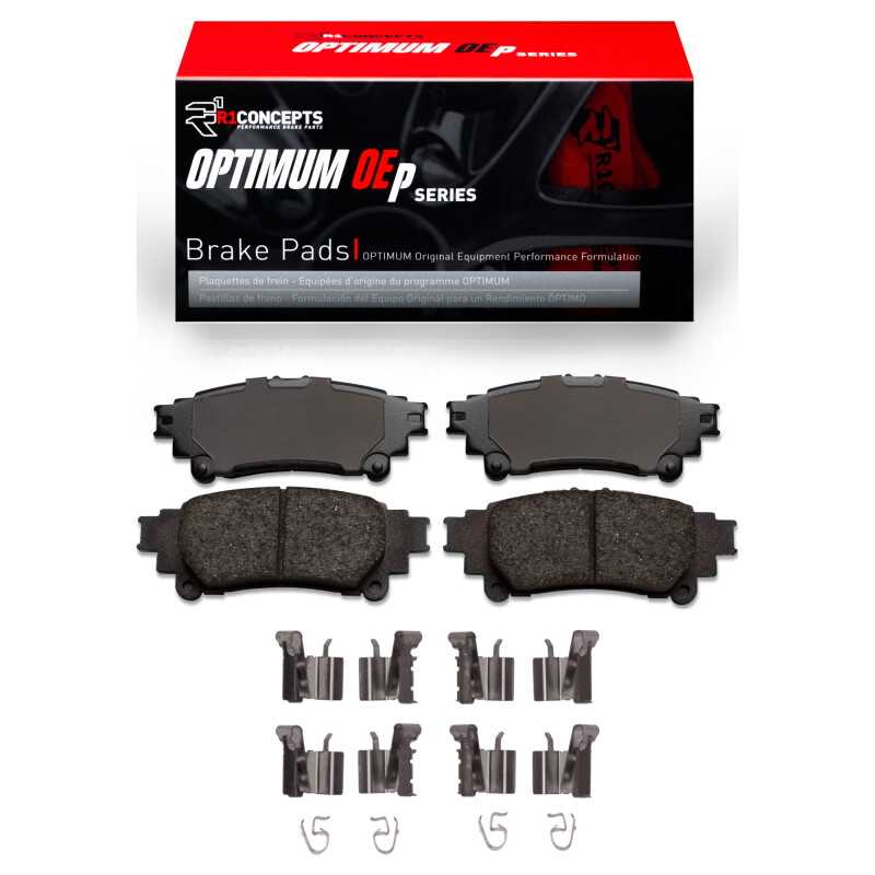 Picture of R1 2010-2020 Lexus RX350 Rear R1 Optimum OE Pads & Hardware Kit