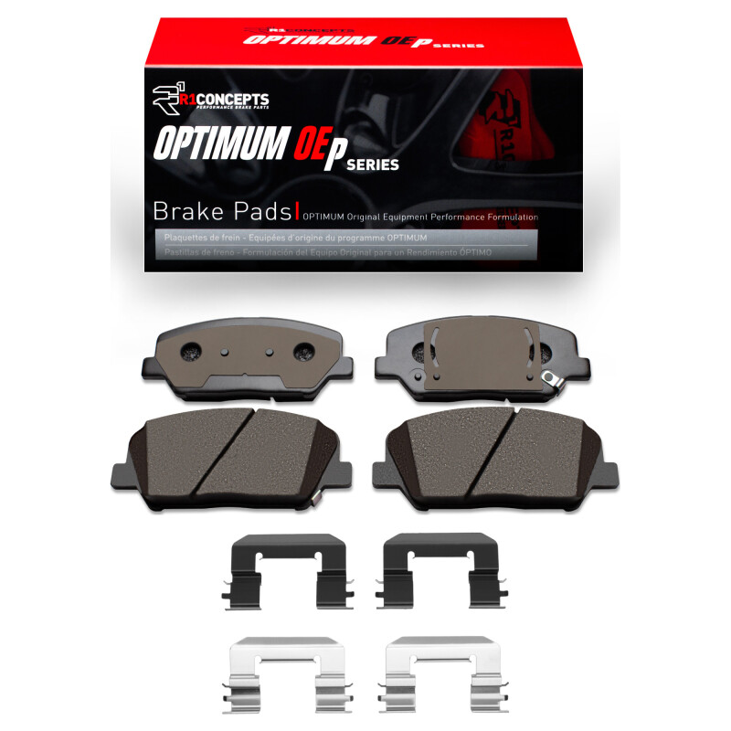 Picture of R1 2013-2015 Hyundai Veloster Front R1 Optimum OE Pads & Hardware Kit
