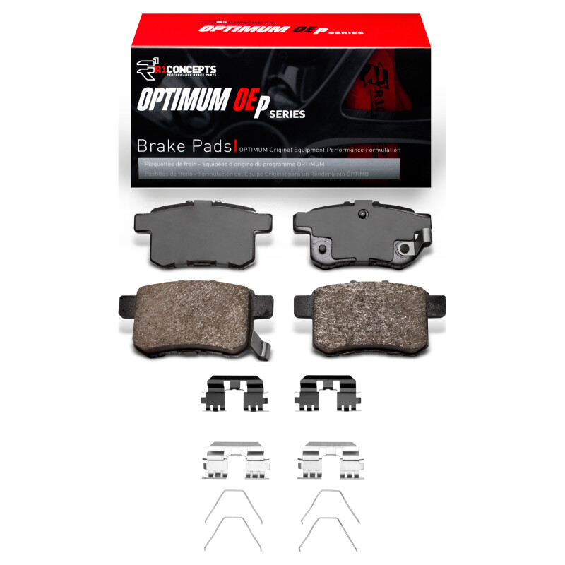 Picture of R1 2008-2017 Acura TSX Rear R1 Optimum OE Pads & Hardware Kit