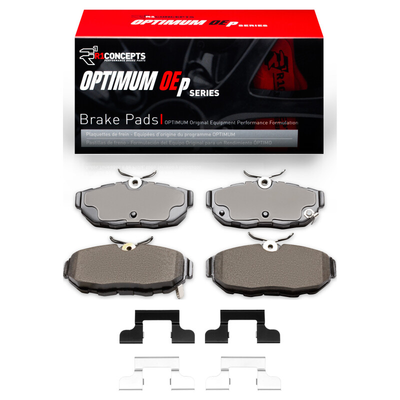 Picture of R1 2005-2014 Ford Mustang Rear R1 Optimum OE Pads & Hardware Kit