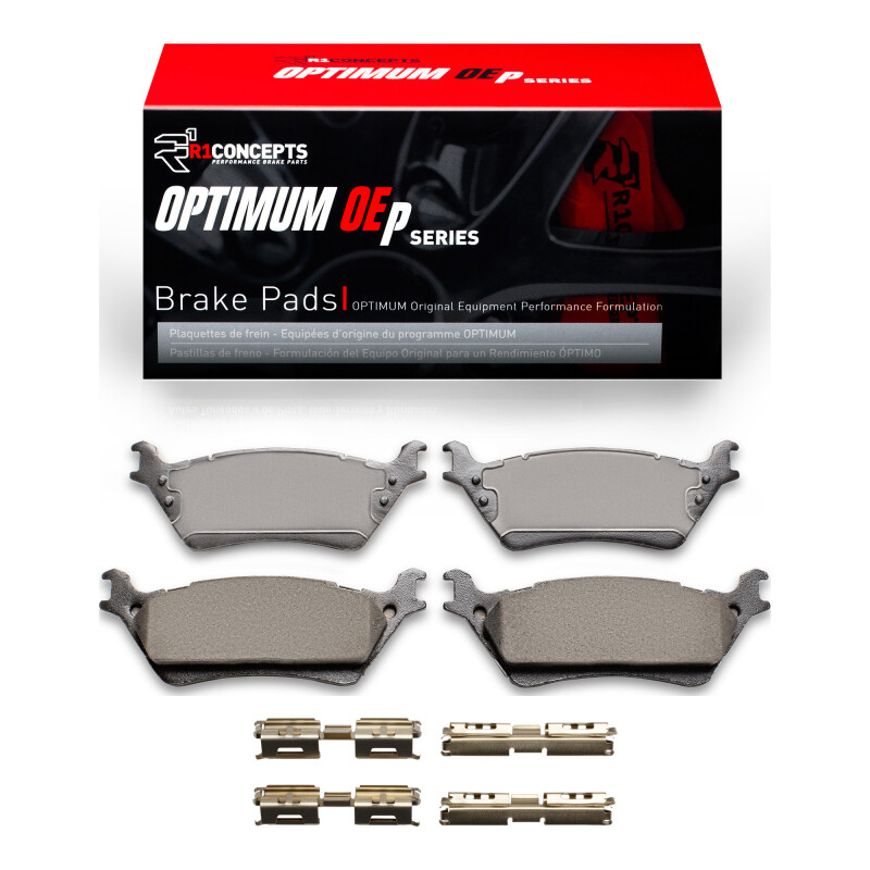 Picture of R1 2012-2020 Ford F-150 RWD Rear R1 Optimum OE Pads & Hardware Kit