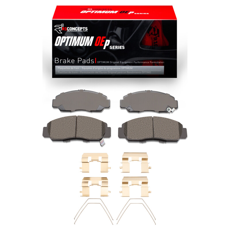 Picture of R1 2003-2022 Acura CSX Front R1 Optimum OE Pads & Hardware Kit