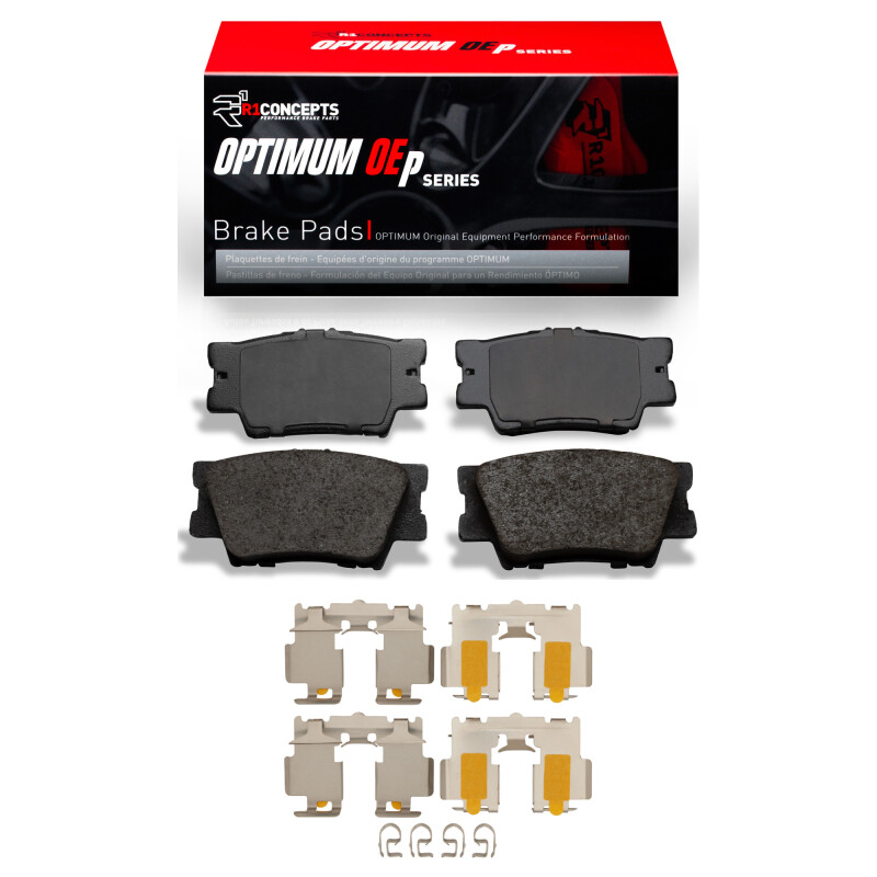 Picture of R1 2007-2024 Lexus ES300H Rear R1 Optimum OE Pads & Hardware Kit