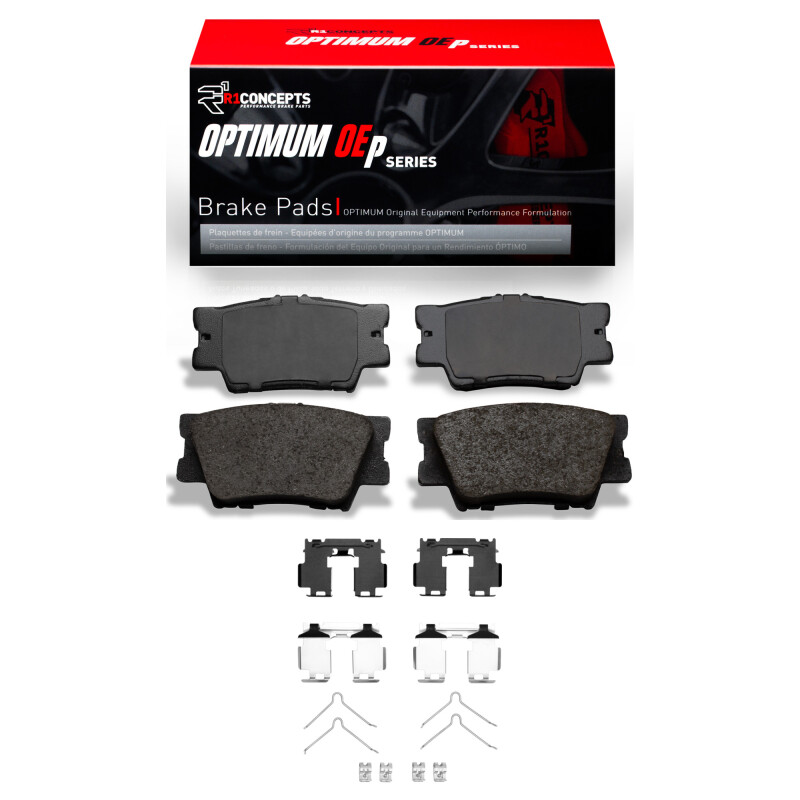 Picture of R1 2006-2018 Lexus HS250H Rear R1 Optimum OE Pads & Hardware Kit