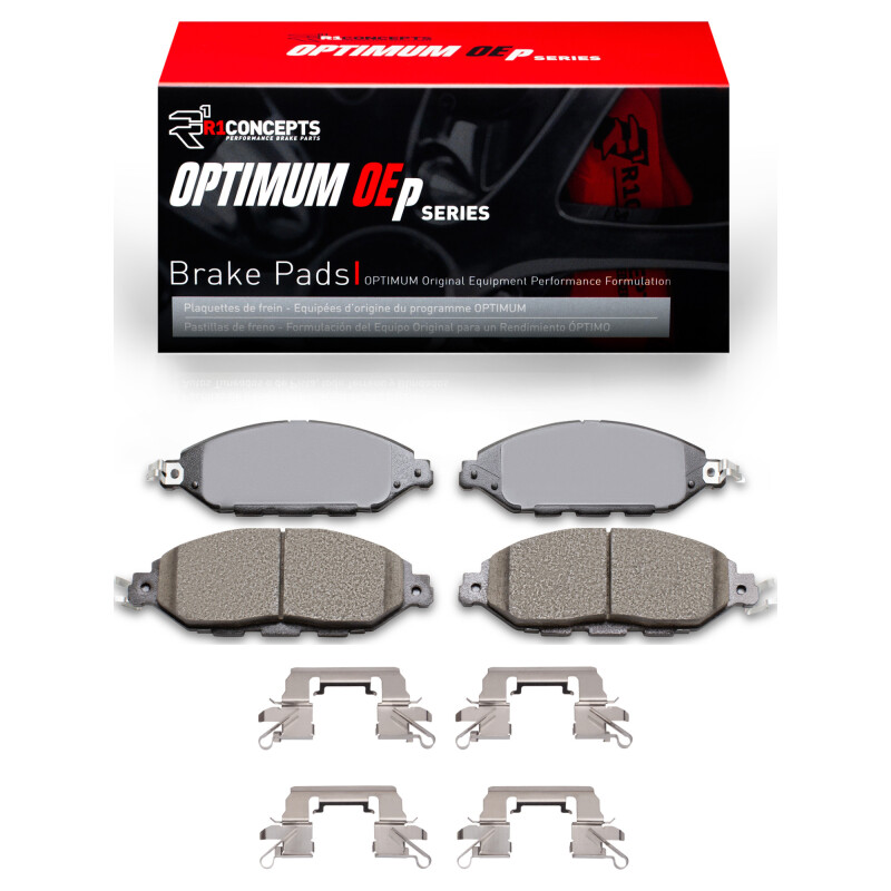 Picture of R1 2013-2024 Infiniti QX60 Front R1 Optimum OE Pads & Hardware Kit