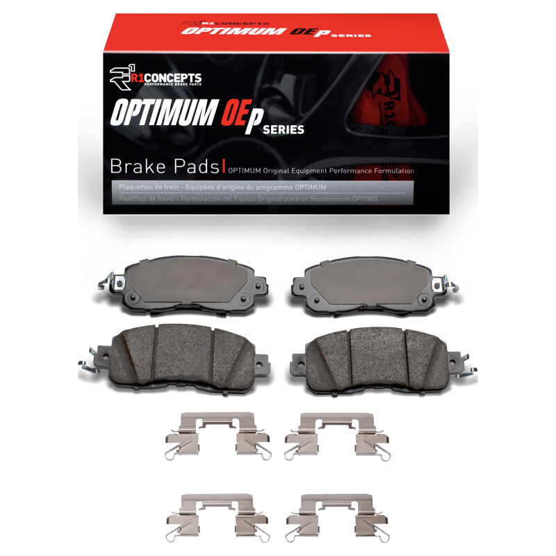 Picture of R1 2013-2025 Nissan Altima Front R1 Optimum OE Pads & Hardware Kit