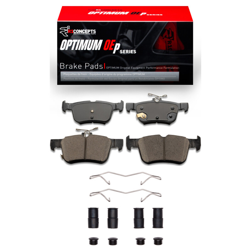Picture of R1 2013-2024 Ford Police Responder Hybrid Rear R1 Optimum OE Pads & Hardware Kit