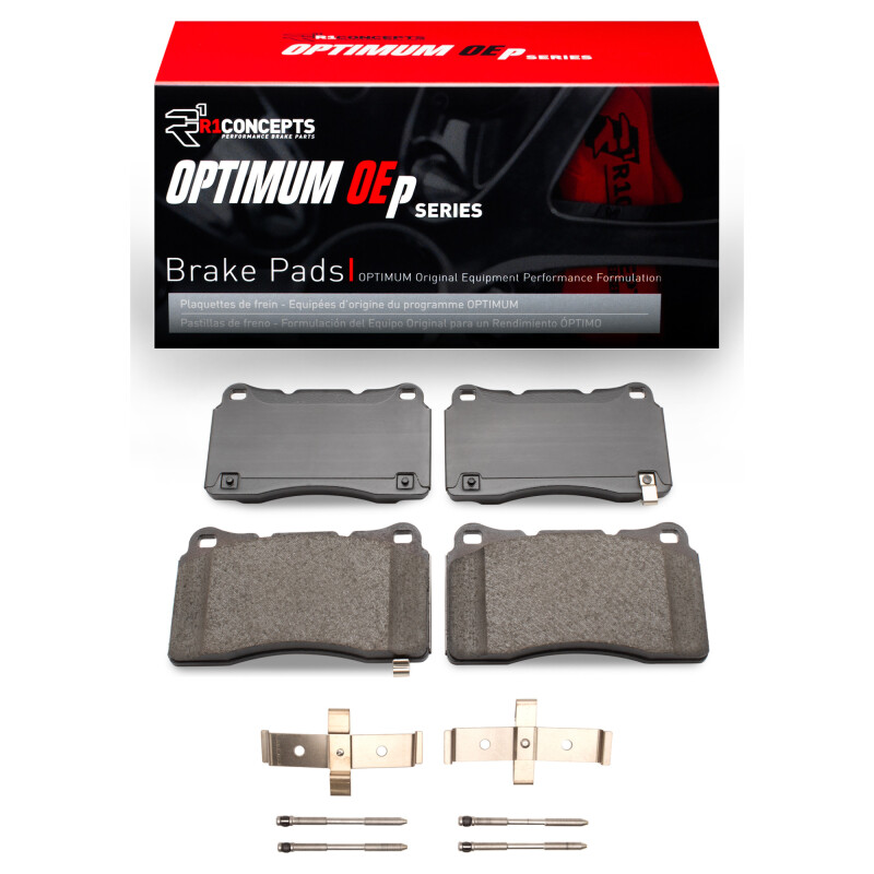 Picture of R1 2010-2016 Hyundai Genesis Coupe Front R1 Optimum OE Pads & Hardware Kit