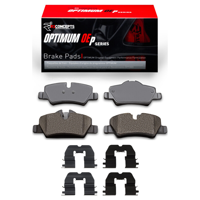 Picture of R1 2014-2024 Mini Cooper (Excl Clubman) Rear R1 Optimum OE Pads & Hardware Kit
