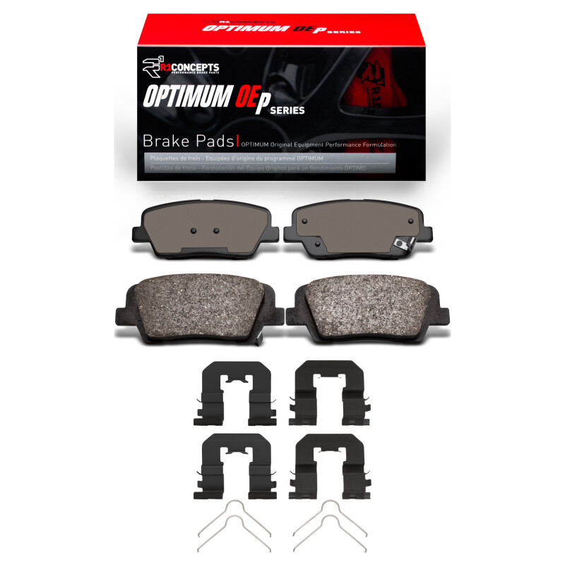 Picture of R1 2010-2019 Hyundai Santa Fe Sport Rear R1 Optimum OE Pads & Hardware Kit