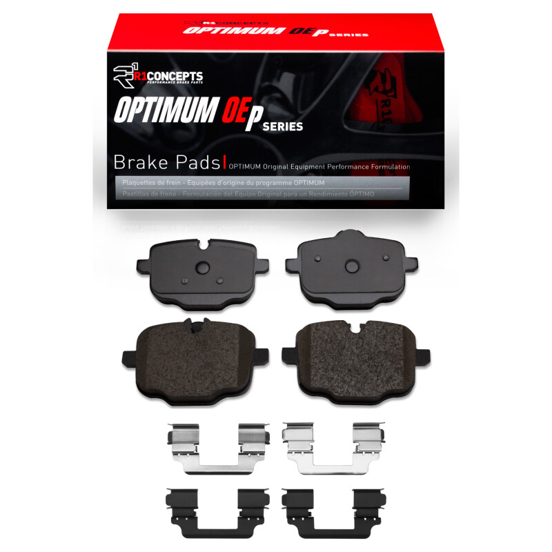 Picture of R1 2016-2022 BMW 540I Rear R1 Optimum OE Pads & Hardware Kit