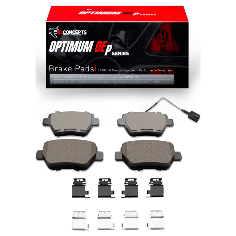 Picture of R1 2014-2016 Maserati Ghibli Rear R1 Optimum OE Pads & Hardware Kit