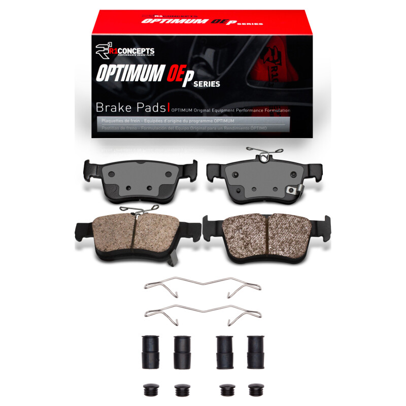 Picture of R1 2016-2025 Acura RDX Rear R1 Optimum OE Pads & Hardware Kit