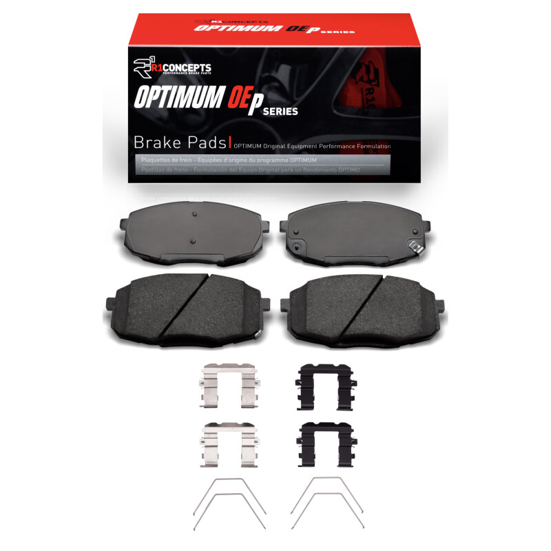 Picture of R1 2014-2025 Hyundai Kona Front R1 Optimum OE Pads & Hardware Kit